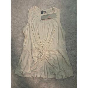 NWT Sweaty Betty Tori Twist Tank Top Alabaster White XXL